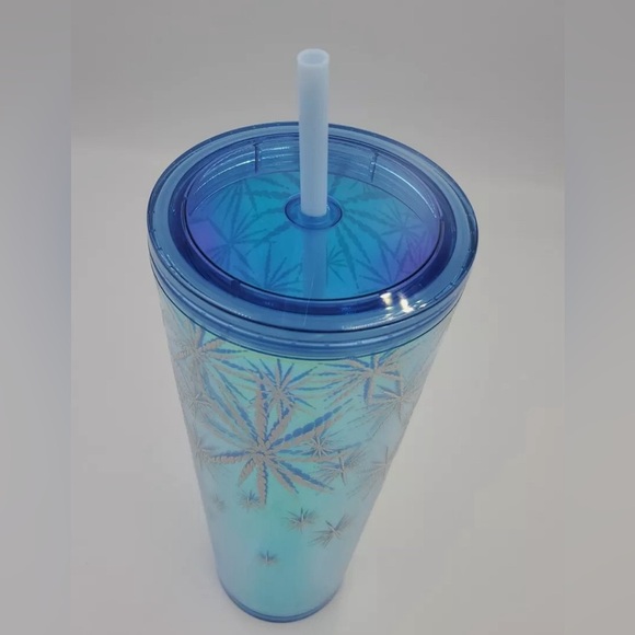 STARBUCKS LIMITED EDITION CUP BLUE WITH SNOW FLAKES NEW - Picture 4 of 6